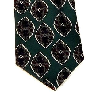 Robert Talbot Carmel Valley Geometric Green Silk T